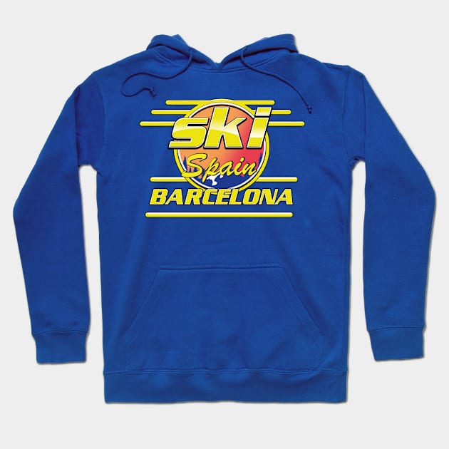 Barcelona to ski Hoodie by nickemporium1